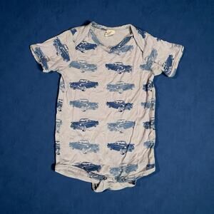 Kate Quinn Organics bamboo blend vintage cars bodysuit